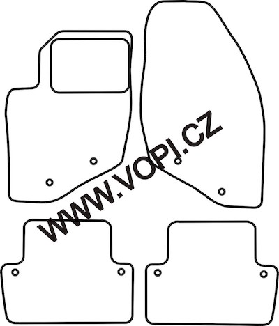 Autokoberce Volvo V/S 70 1996 - 2007 Colorfit Fun (5015)